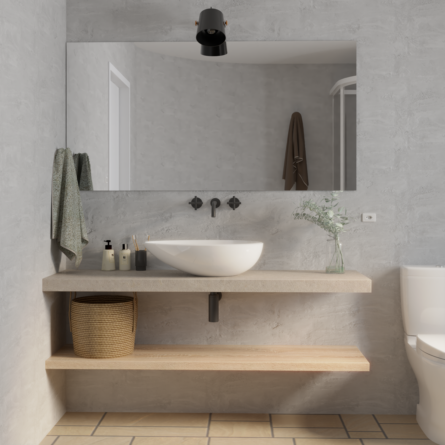 Baño moderno, por FA Interiorismo, Málaga